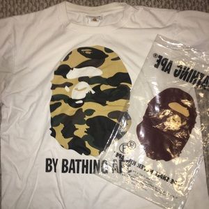 Bape head camo tee